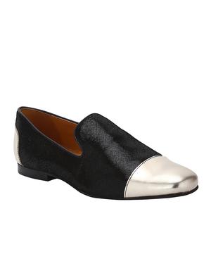 black Leather casual slip ons - 15613197 - Standard Image - 1