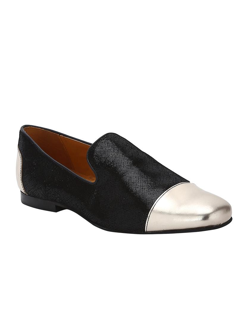 black Leather casual slip ons - 15613197 - Zoom Image - 1