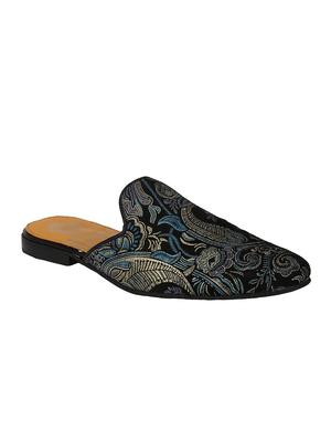 black Leather slip on mules - 15613201 - Standard Image - 1