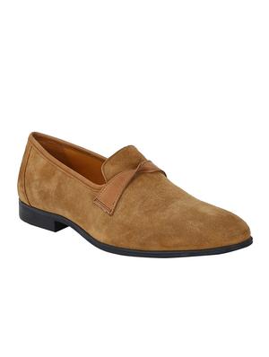 tan Suede casual slip ons - 15613215 - Standard Image - 1