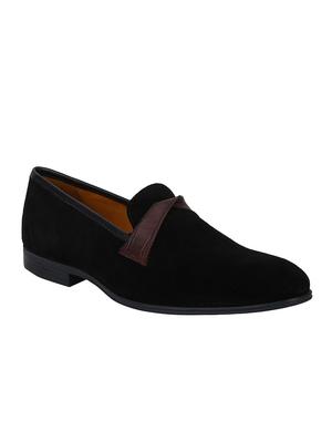 black Suede casual slipons - 15613216 - Standard Image - 1