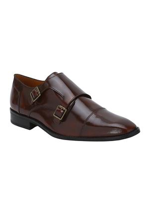 tan Patent Leather slip on monk straps - 15613228 - Standard Image - 1