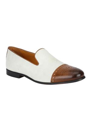 white Leather casual slip ons - 15613252 - Standard Image - 1