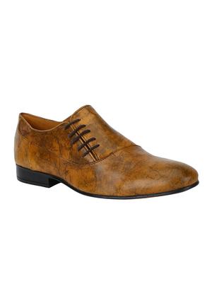 tan Leather lace-up oxfords - 15613337 - Standard Image - 1