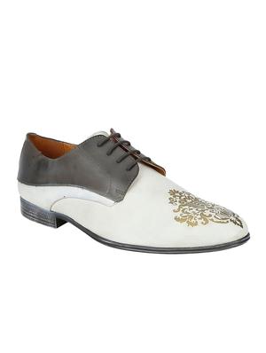 white Leather lace up shoes - 15613359 - Standard Image - 1