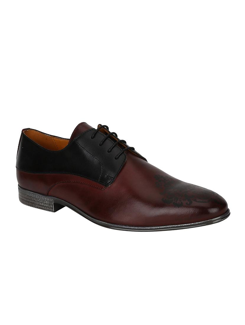 brown Leather lace-up derbys - 15613361 - Zoom Image - 1