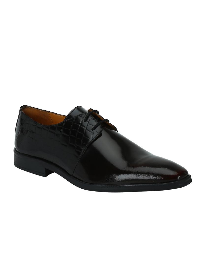 brown Patent Leather lace-up derbys - 15613365 - Zoom Image - 1