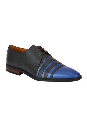 grey Leather lace-up derbys - 15613367 - Standard Image - 1