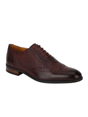 brown Leather lace-up brouges - 15613373 - Standard Image - 1