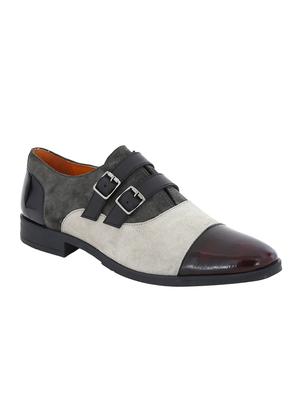 multi colored Suede slip on monk straps - 15613378 - Standard Image - 1