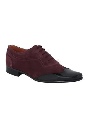 brown Suede lace-up brouges - 15613388 - Standard Image - 1