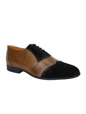 tan Leather lace-up brouges - 15613394 - Standard Image - 1