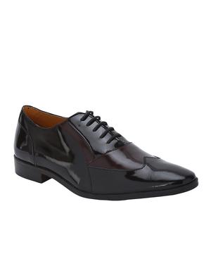 black Patent Leather lace-up brouges - 15613401 - Standard Image - 1