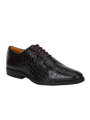 brown Leather lace-up oxfords - 15613402 - Standard Image - 1