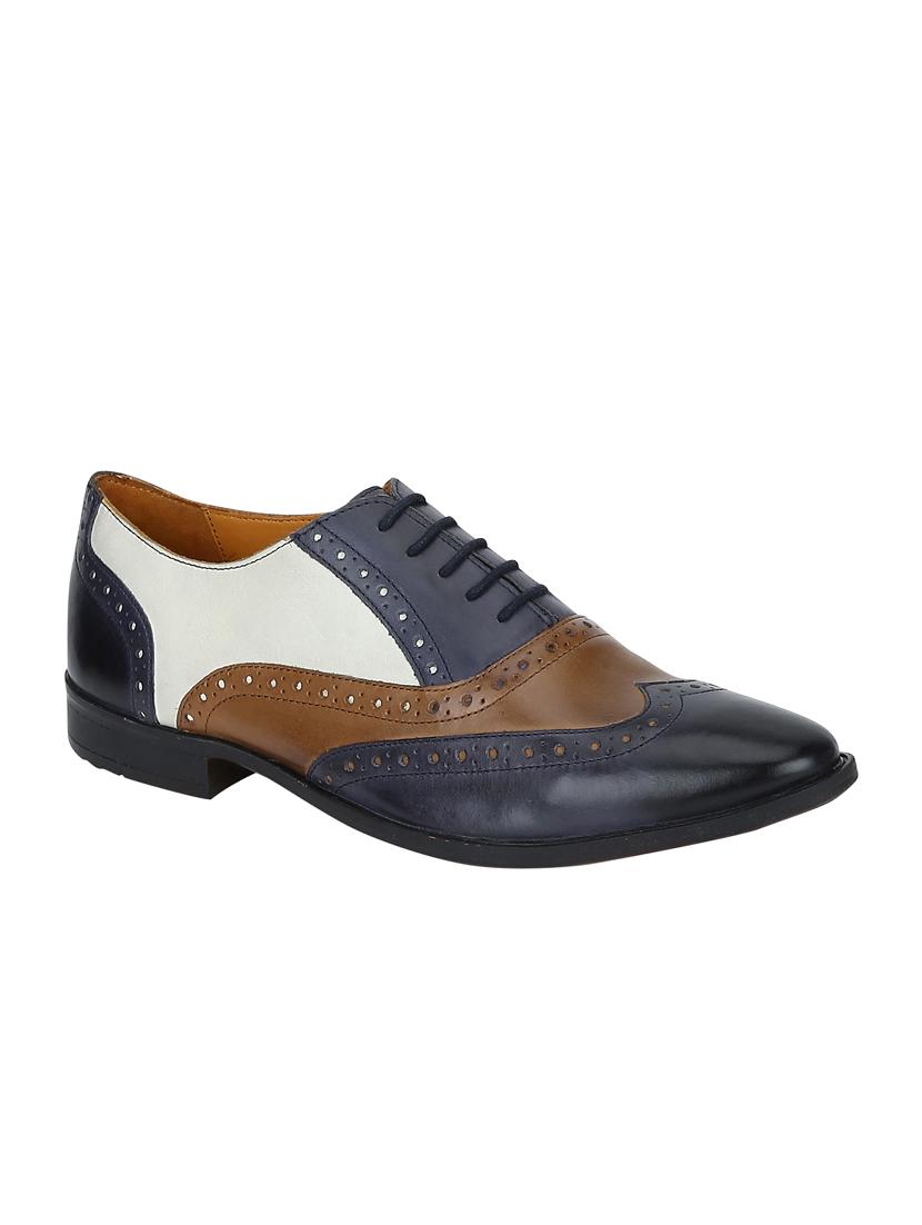 multi colored Leather lace-up brouges - 15613411 - Zoom Image - 1