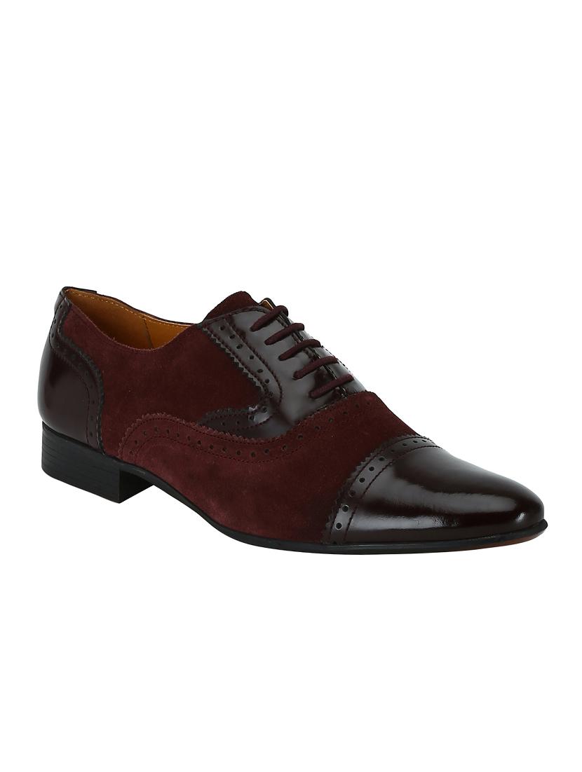 brown Suede lace-up oxfords - 15613421 - Zoom Image - 1