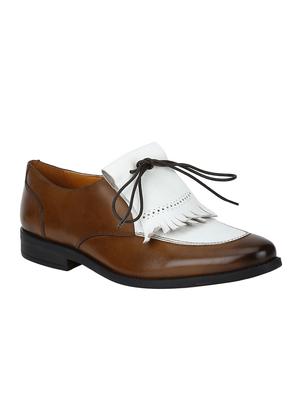 brown Leather formal slip ons - 15613429 - Standard Image - 1