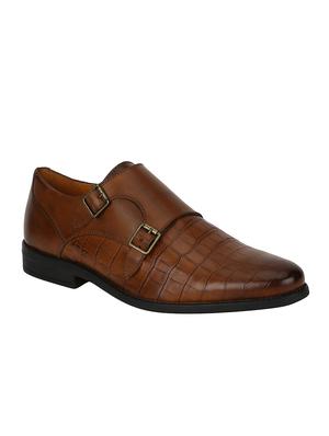 tan Leather formal slip ons - 15613431 - Standard Image - 1