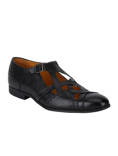 black Leather slip on sandals - 15613434 - Very Small Image - 1