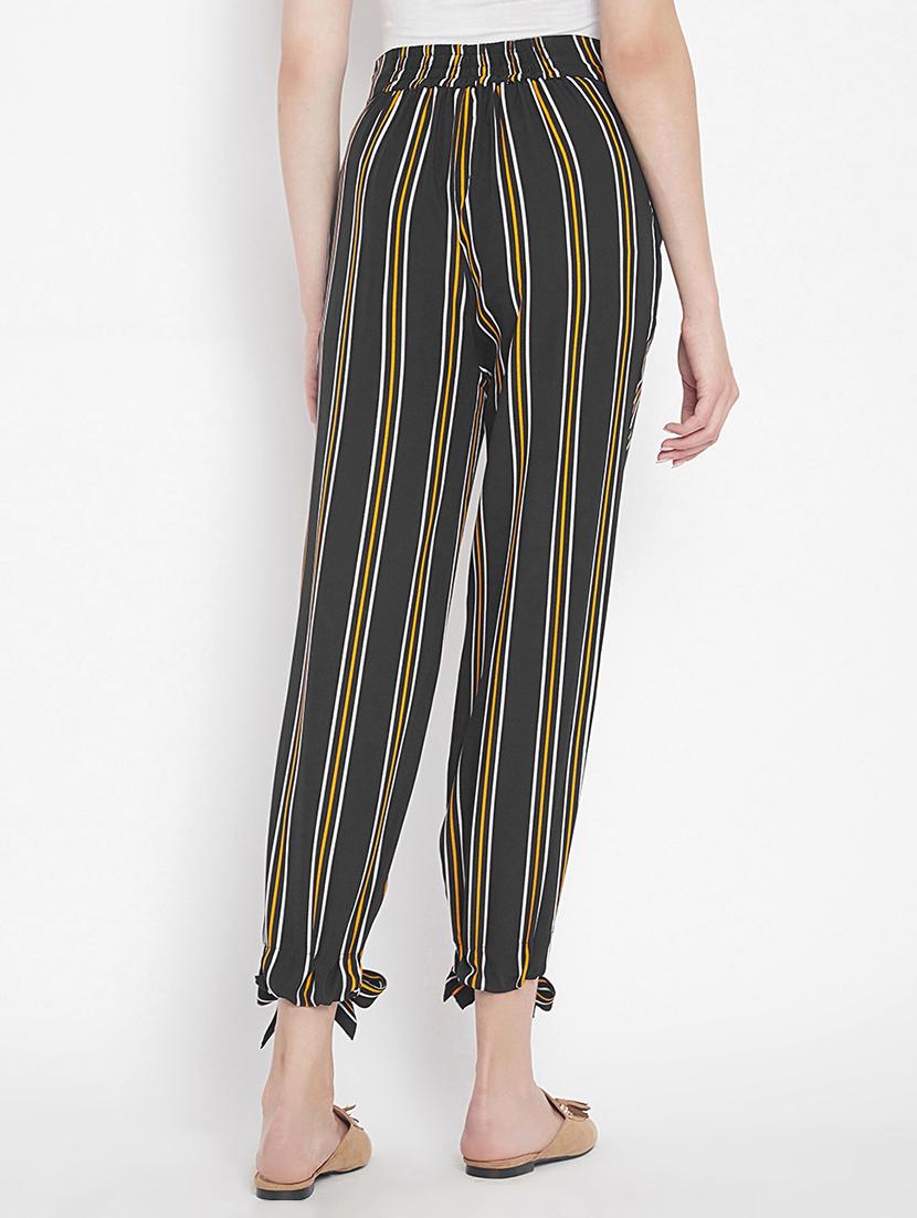 hem bow tie detail striped trouser - 15613519 - Zoom Image - 3