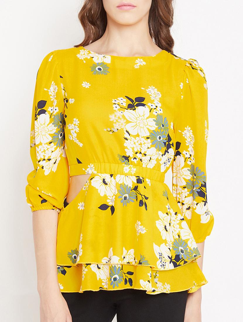 floral cut out detail top - 15613568 - Zoom Image - 1