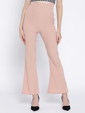 high rise flared hem trouser - 15613583 - Standard Image - 1