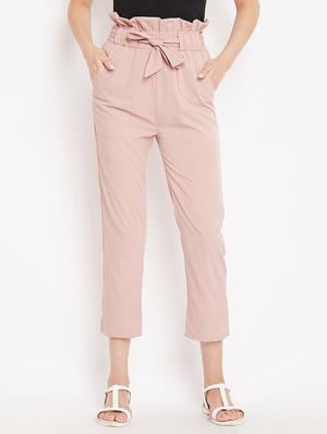 paperbag waist crop pant - 15613590 - Standard Image - 1