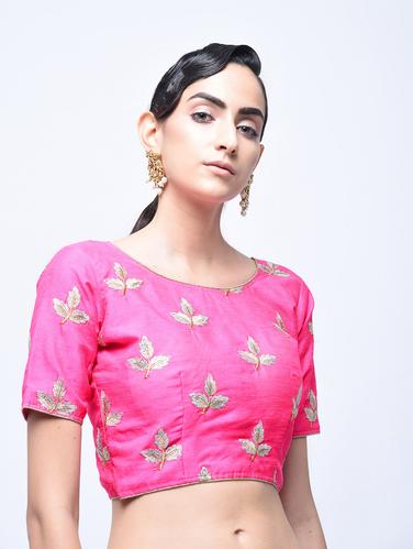 embroidered blouse with drawstring - 15613759 - Very Small Image - 1