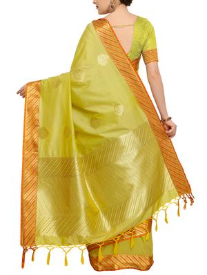 zari motifs woven saree with blouse - 15614724 - Standard Image - 2