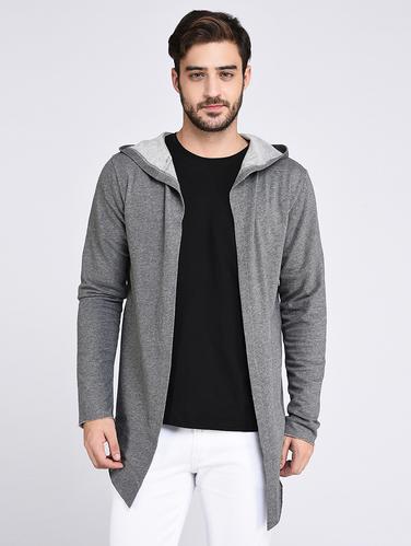grey cotton shrug - 15614747 - Very Small Image - 1