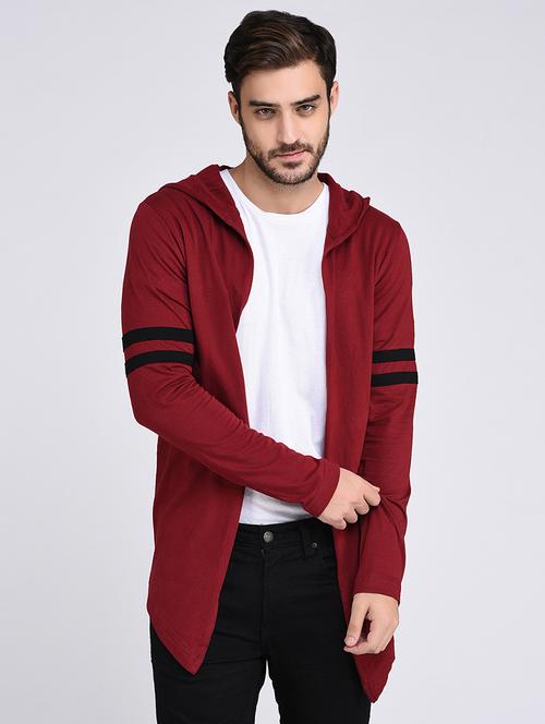 red cotton shrug - 15614751 - Very Small Image - 1