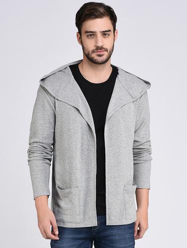 grey cotton shrug - 15614753 - Very Small Image - 1
