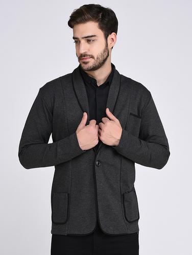 grey cotton shrug - 15614755 - Very Small Image - 1