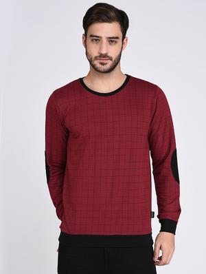 maroon cotton sweatshirt - 15614772 - Standard Image - 1