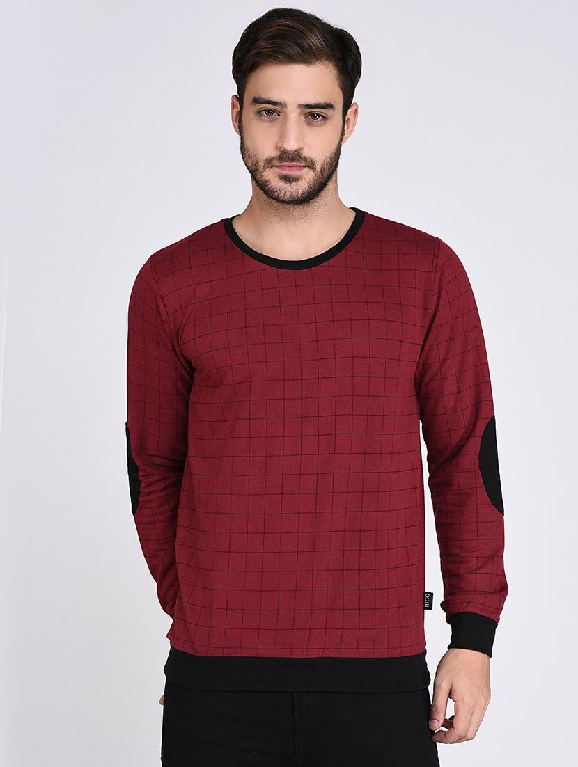 maroon cotton sweatshirt - 15614772 - Zoom Image - 1