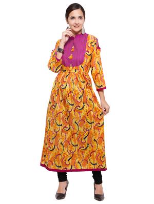 Flared printed kurta - 15614833 - Standard Image - 1