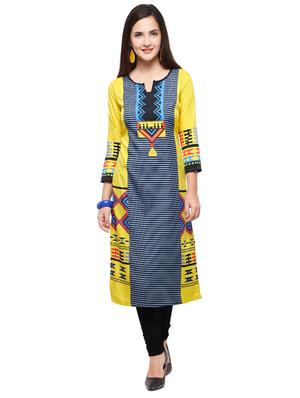 Printed straight kurta - 15614849 - Standard Image - 1