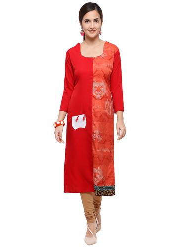 Printed straight kurta - 15614856 - Very Small Image - 1