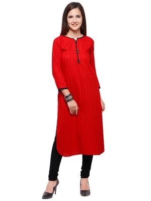Stripes straight kurta - 15614865 - Standard Image - 1