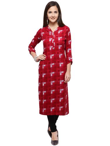 Printed straight kurta - 15614871 - Very Small Image - 1