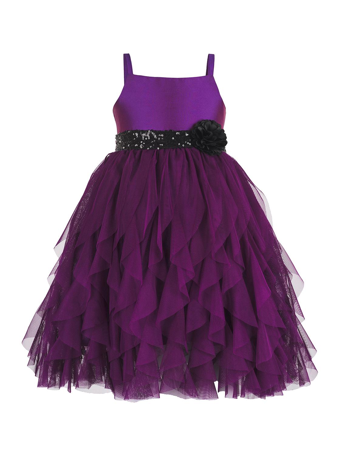 purple net frock - 15615261 - Zoom Image - 1