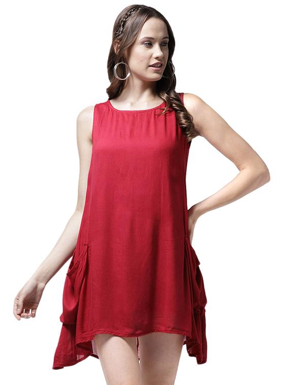 pocket detail asymmetric dress - 15615398 - Zoom Image - 1