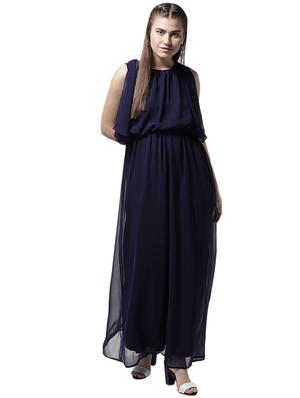 slit flutter sleeve blouson maxi dress - 15615413 - Standard Image - 1