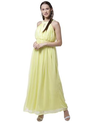 keyhole neck blouson maxi dress - 15615416 - Standard Image - 1