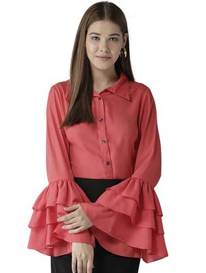 layered bell sleeved shirt - 15615424 - Standard Image - 1