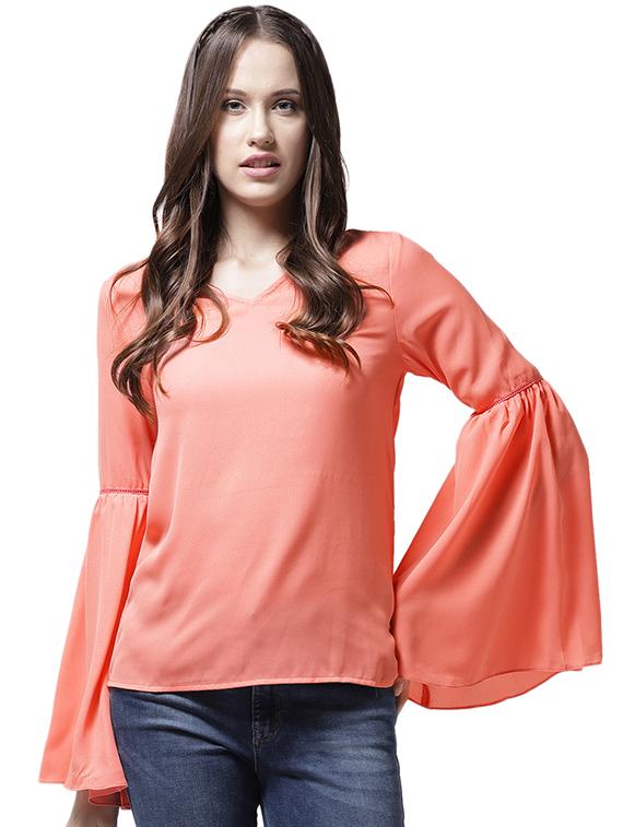 lace panel cutout back top - 15615445 - Zoom Image - 1