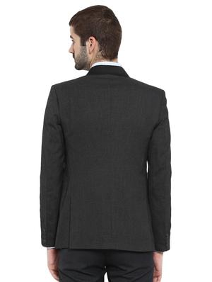 grey polyester single breasted blazer - 15615625 - Standard Image - 3