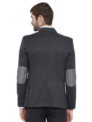 navy blue polyester single breasted blazer - 15615633 - Standard Image - 3