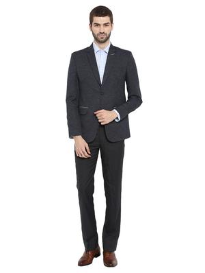navy blue polyester single breasted blazer - 15615633 - Standard Image - 4