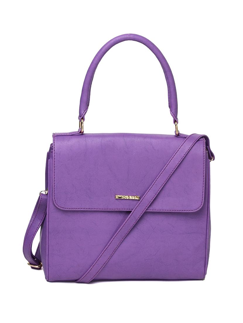 purple leatherette (pu) regular handbag - 15615650 - Zoom Image - 1